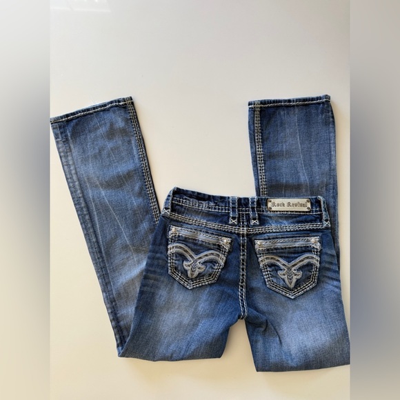 Rock Revival- Parol-Easy Bootcut-Jeans-Blue Jeans-Western-Cowgirl-Rodeo-Size 27 - Picture 3 of 16